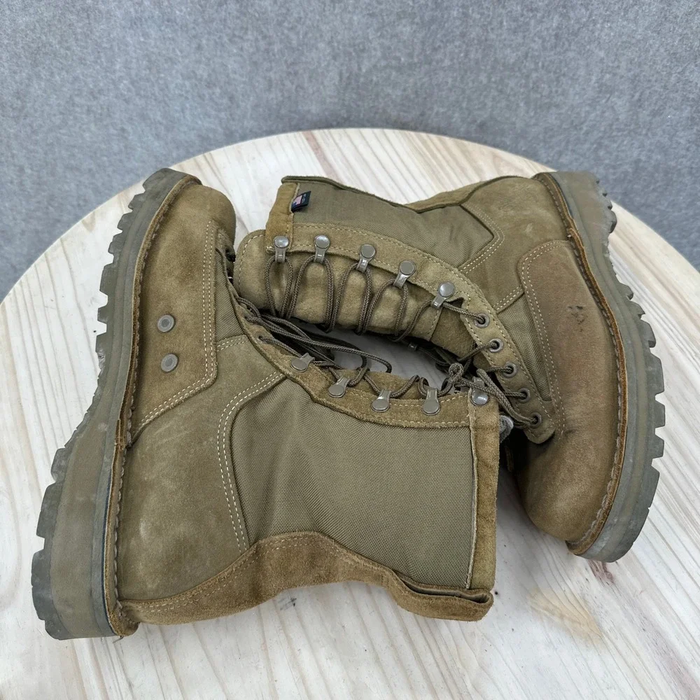 Danner Combat Boots Mens 9 Tan Suede Nylon Made in USA Tactical Hiking GTX 26000